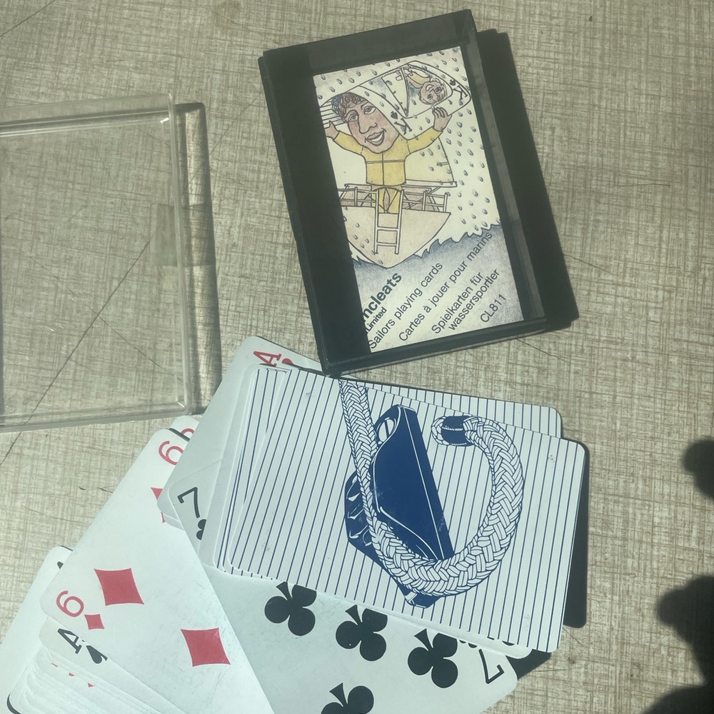 RARE Vintage Waterproof Playing Card Set with Case